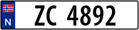 Trailer License Plate